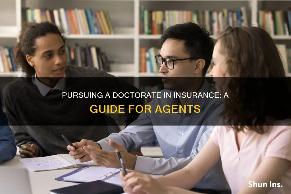 how to earn doctorate as insurance agent