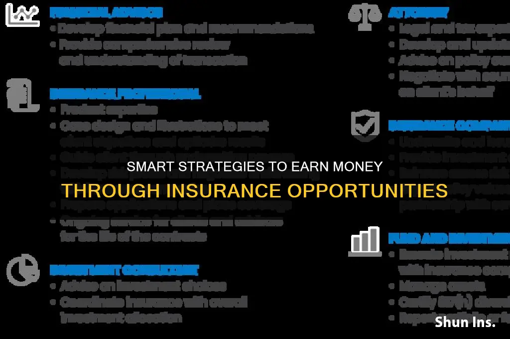 how to earn moenoy from insurance