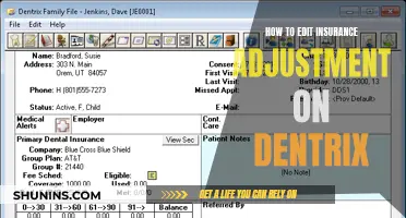 Dentrix Insurance Adjustment Editing: A Step-by-Step Guide