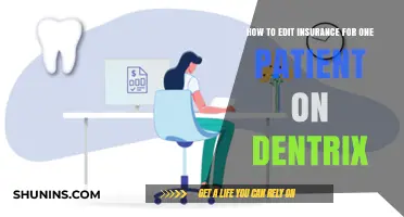 Editing Insurance for a Single Patient in Dentrix: A Step-by-Step Guide