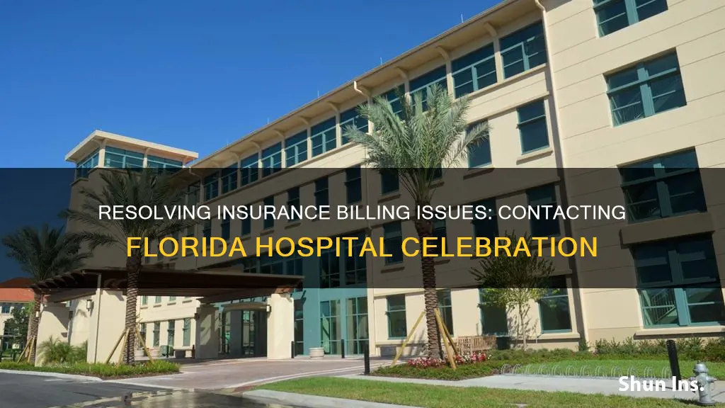 how to email florida hospital celebration about insurance billing issue