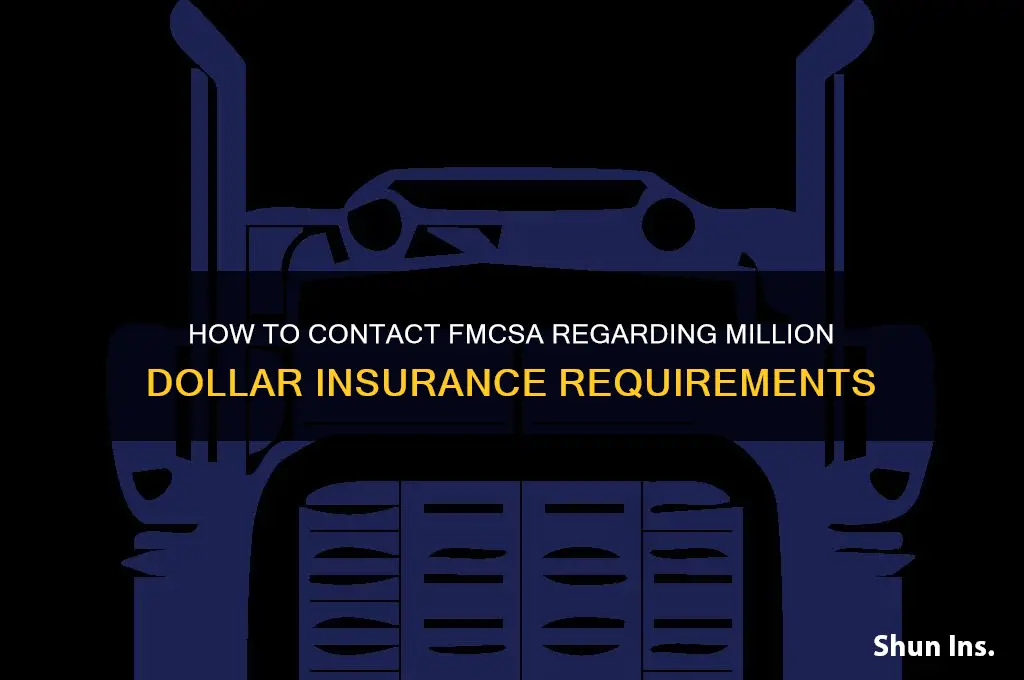 how to email fmcsa about million dollar insurance