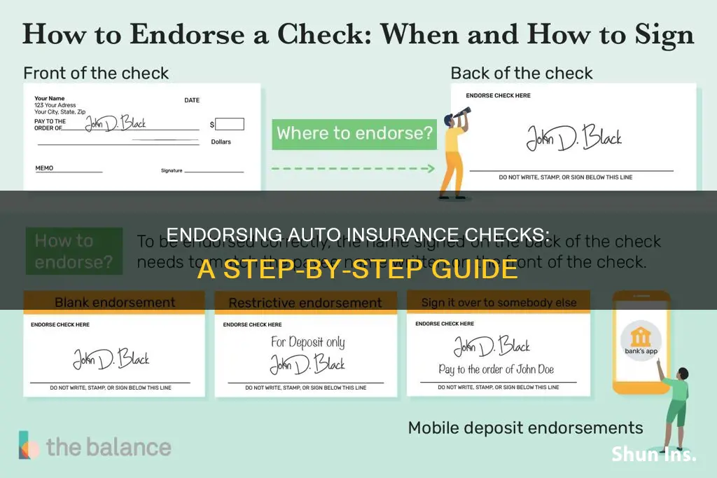 how to endorse an auto insurance check