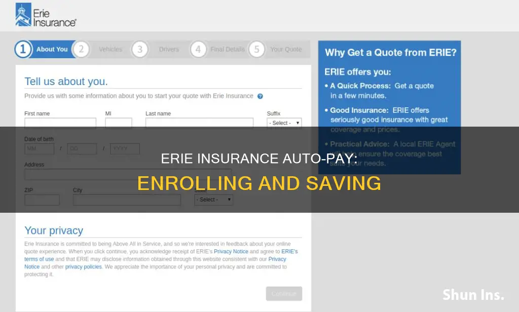 how to enroll in auto payment erie insurance