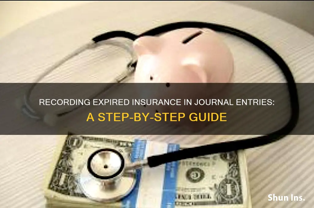 how to enter expire insurance in journal entry