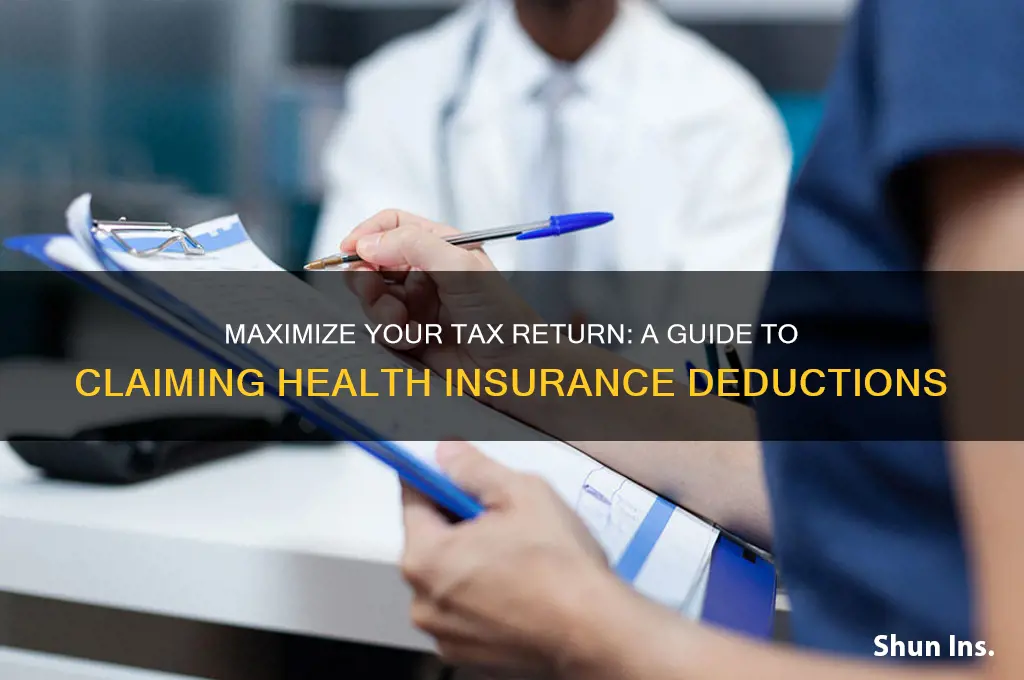 how to enter health insurance on tax return
