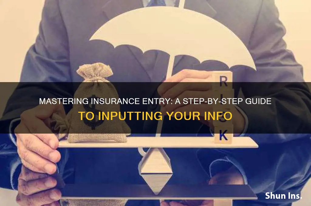 how to enter insurance info