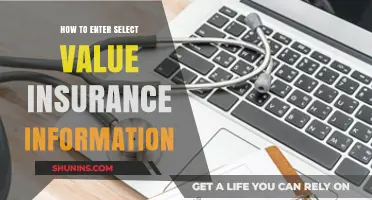 Mastering Insurance Entry: How to Input Select Value Data Accurately