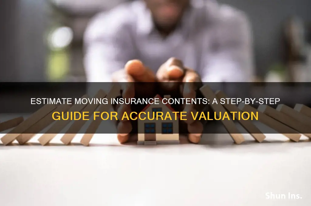 how to estimate contents for moving insurance