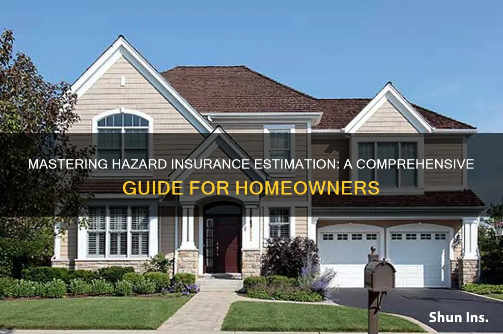 how to estimate hazard insurance