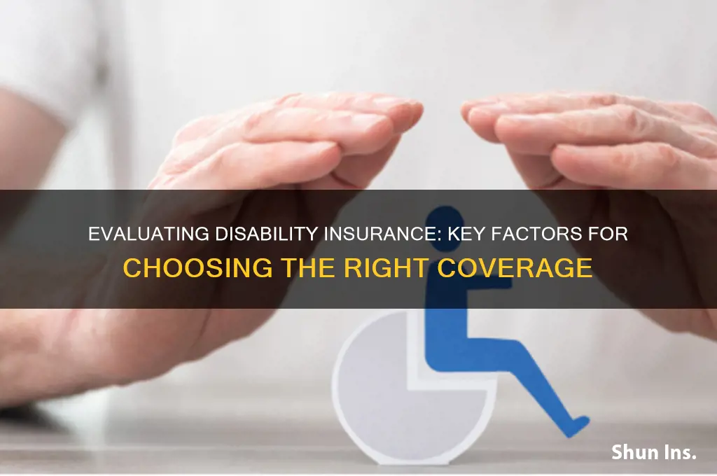 how to evaluate disaibiltiy insurance