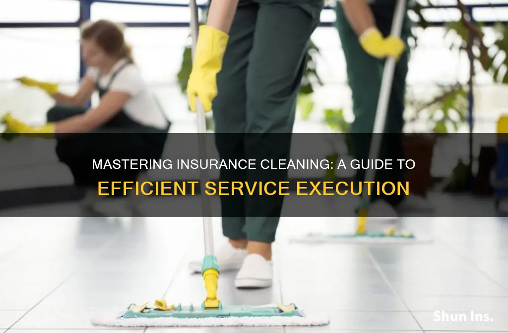 how to execute service for insurance cleaning