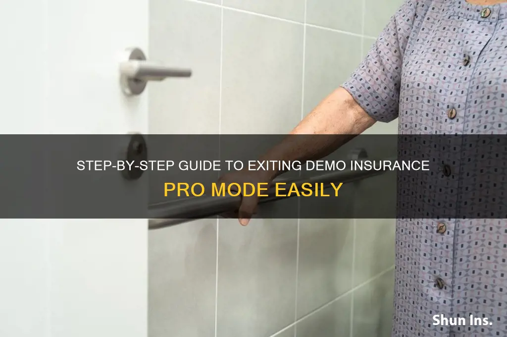 how to exit demo insurance pro