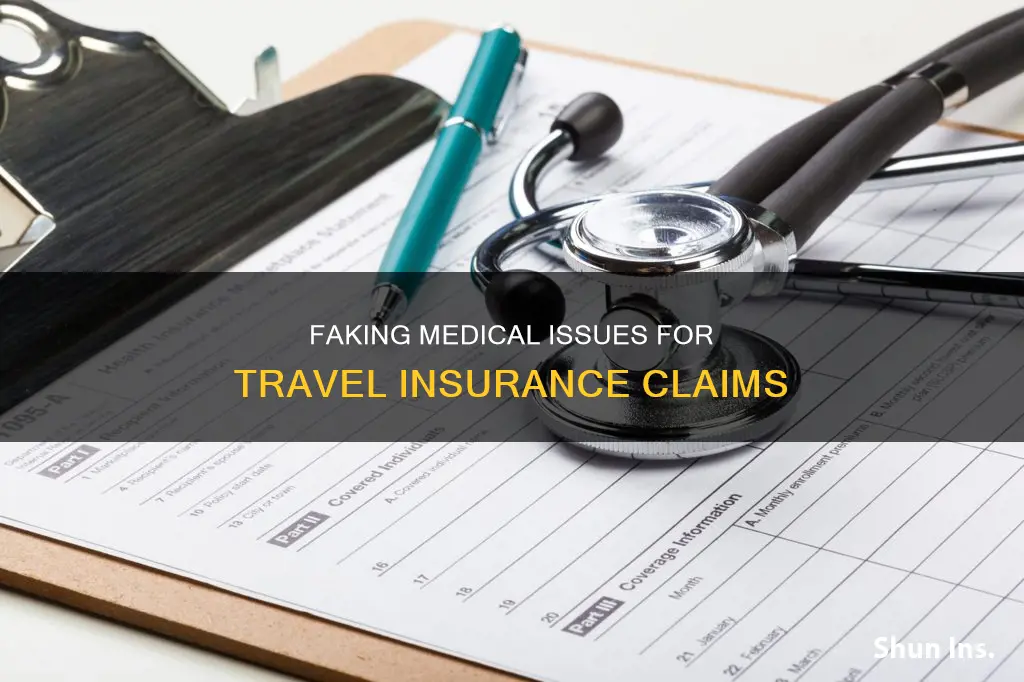 how to fake medical reason travel insurance