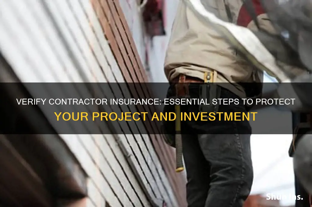 how to fibd out if contractor has insurance