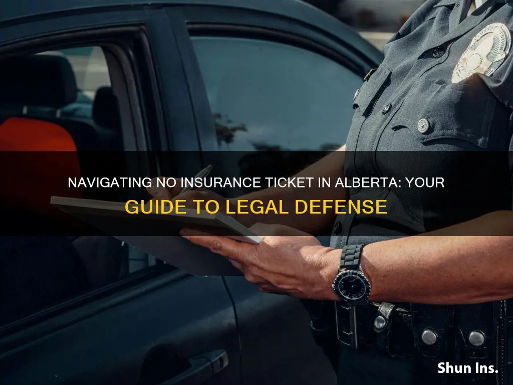 how to fight a no insurance ticket alberta