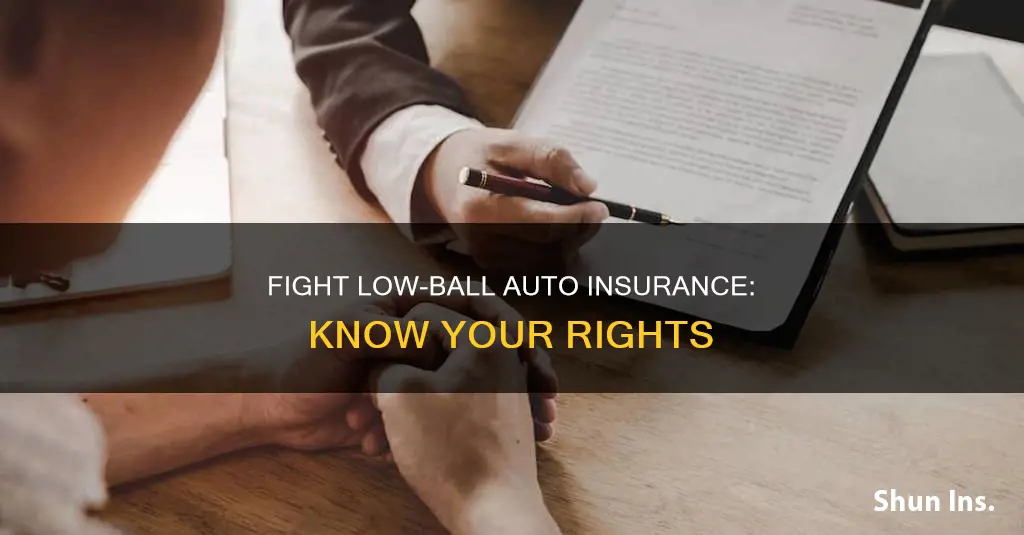 how to fight the auto insurance low ball settlement