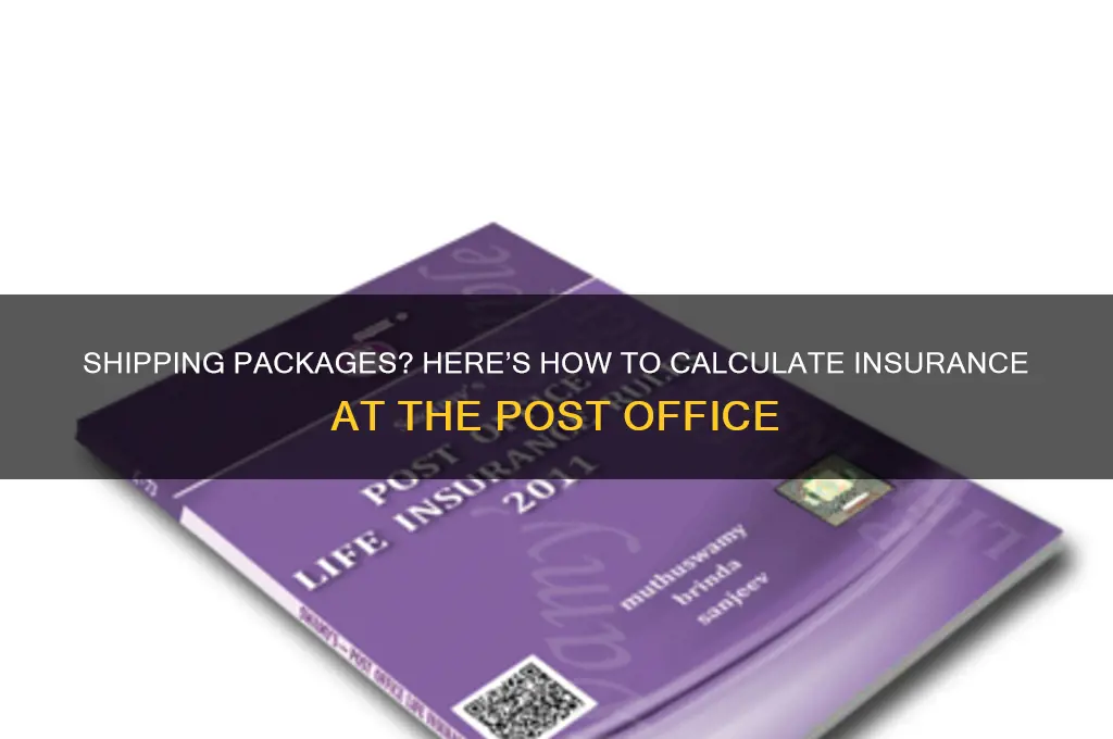 how to figure insurance when shipping packag from post office