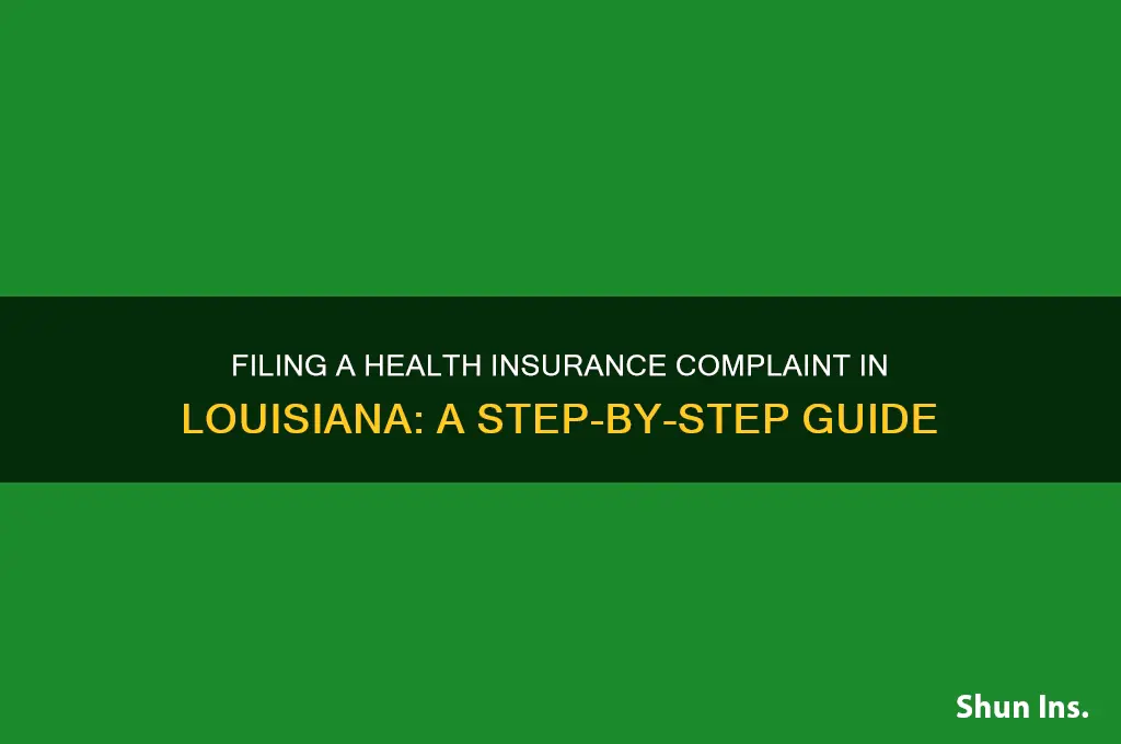 how to file a complaint against health insurance in louisiana