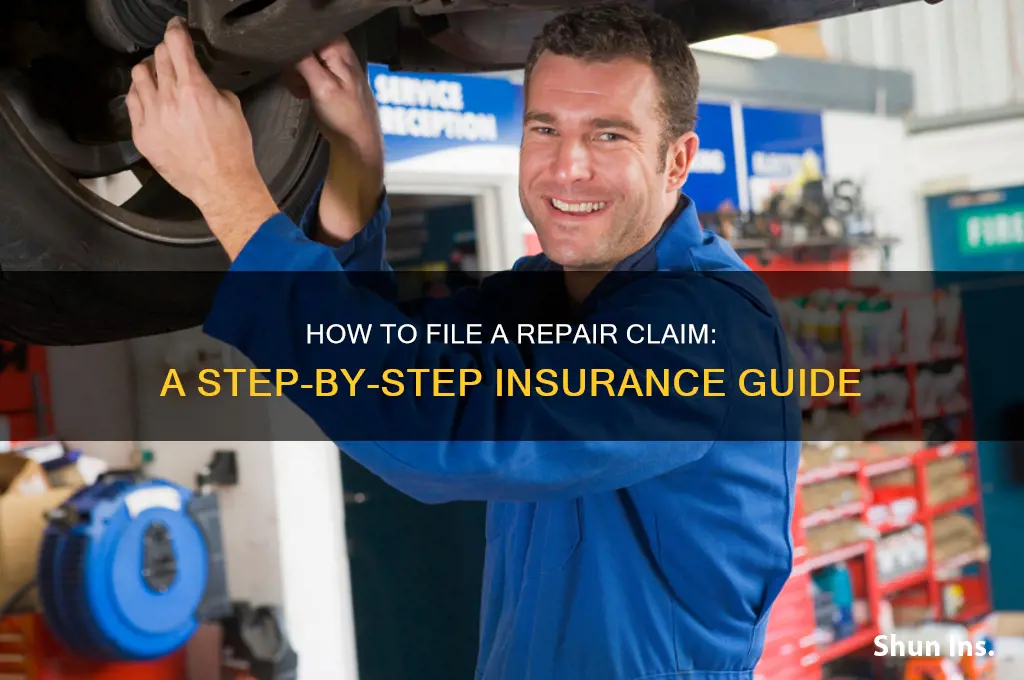 how to file a repair to insure