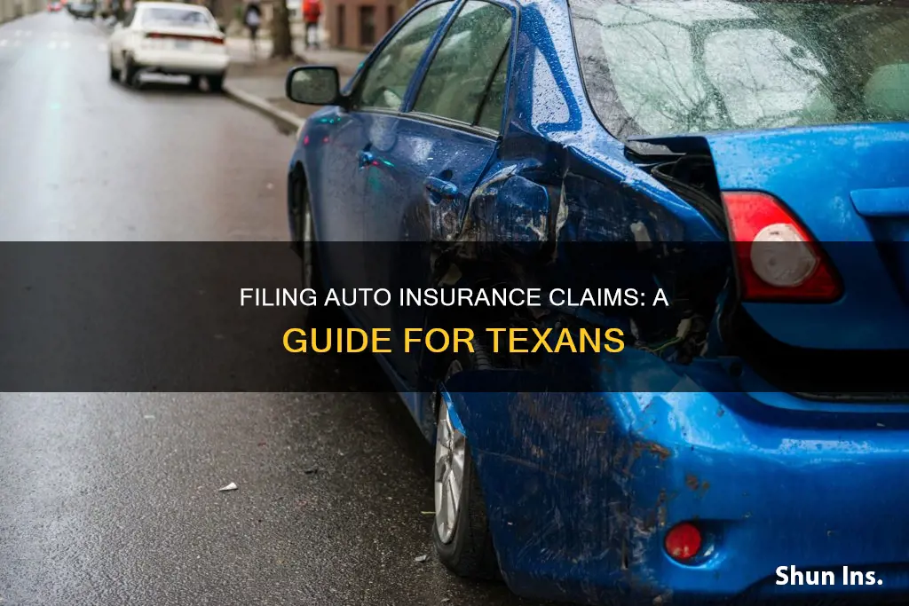 how to file an auto insurance claim in Texas