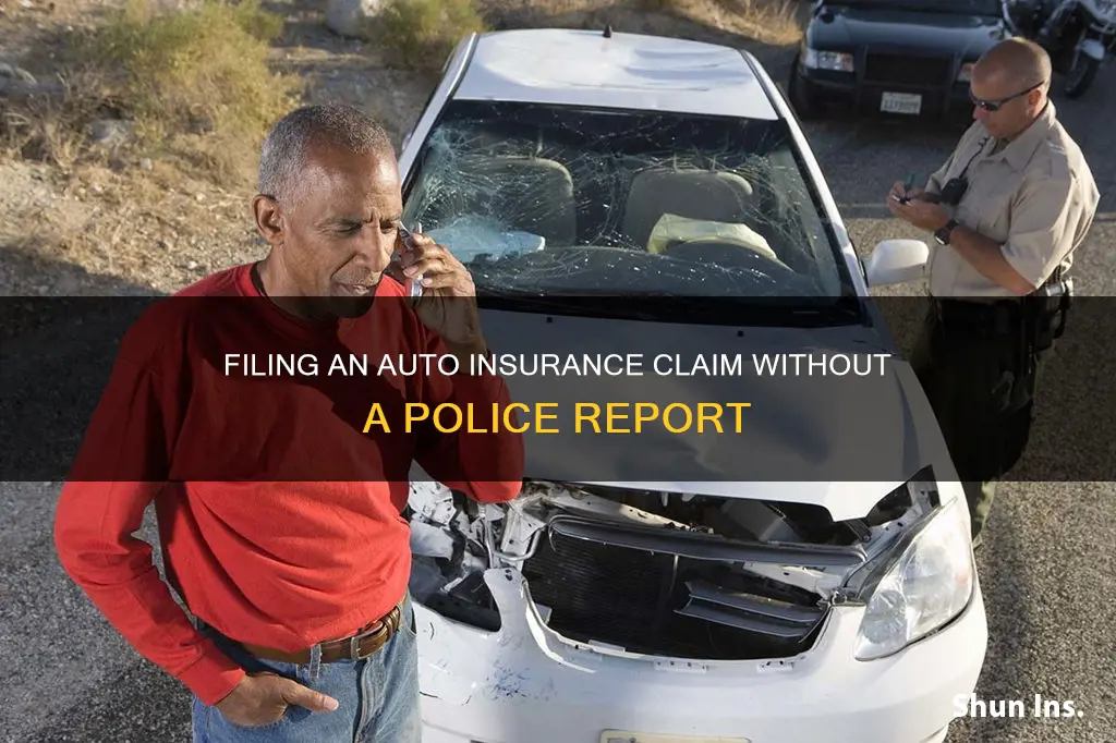 how to file auto insurance claim with no police report