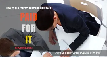 Filing a Contact Rebate Claim When Insurance Covered the Cost