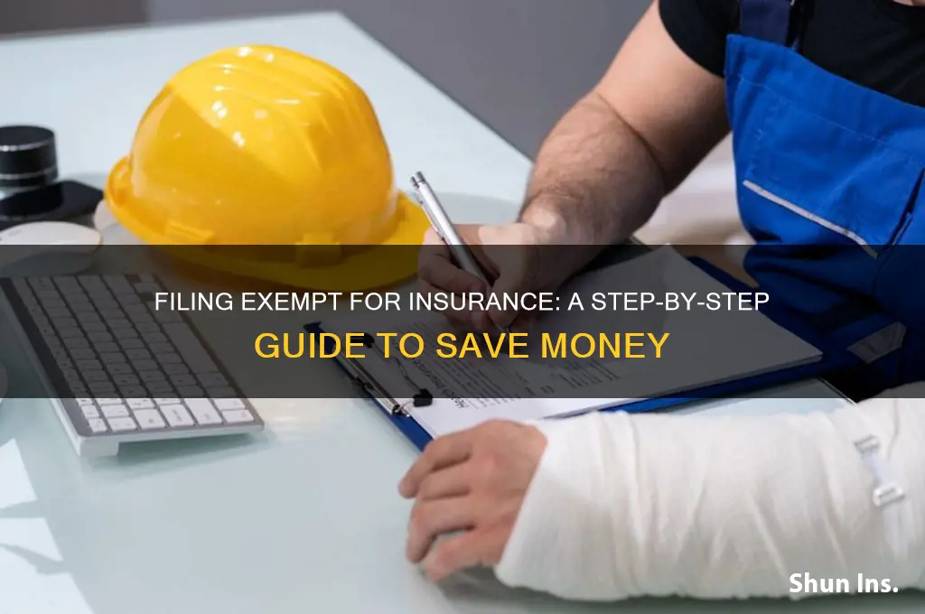 how to file exempt for insurance