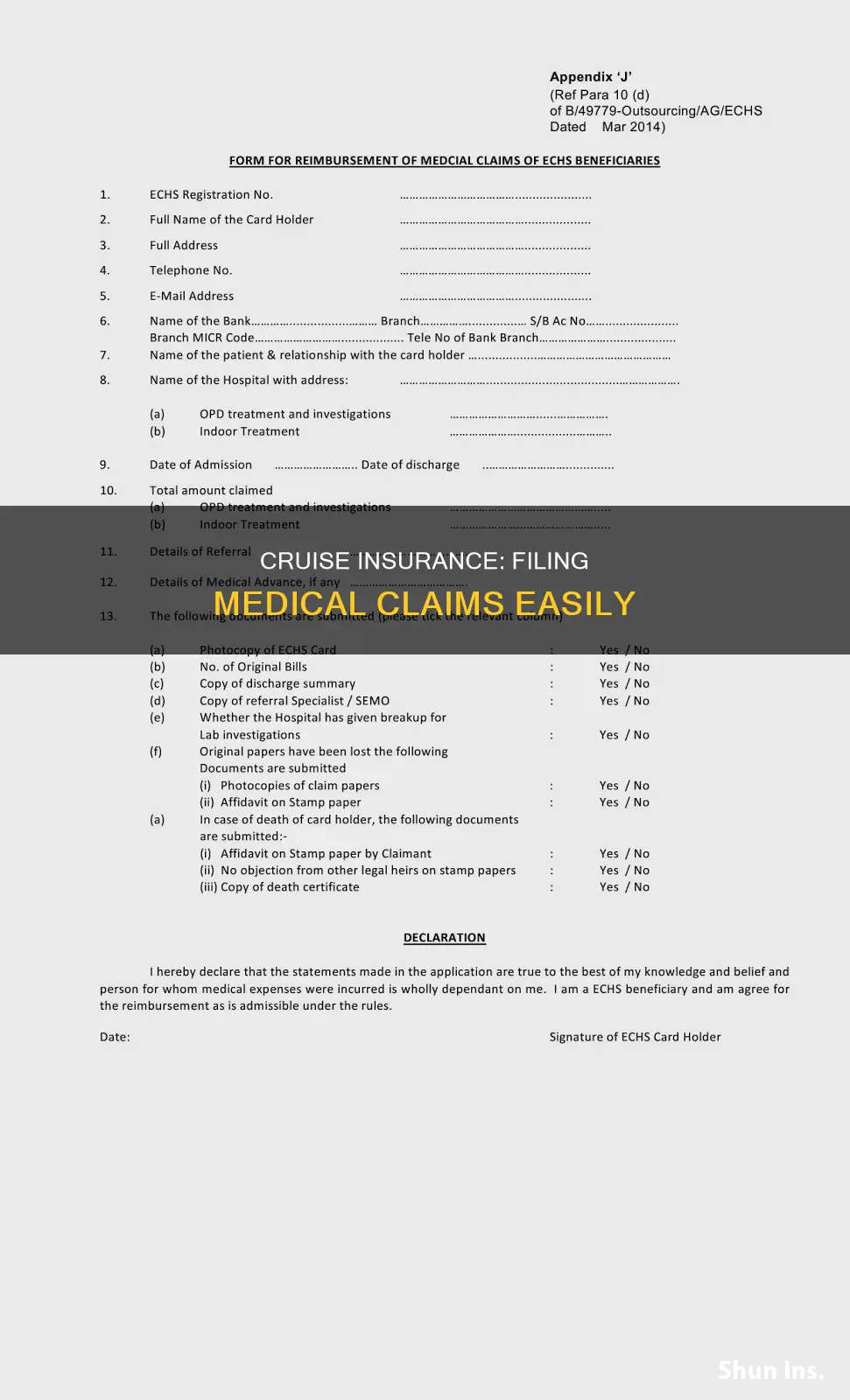 how to file medical claim with cruise insurance