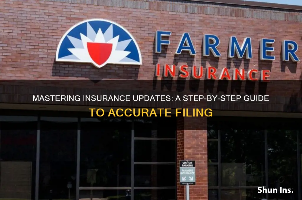 how to fill in insurance updates