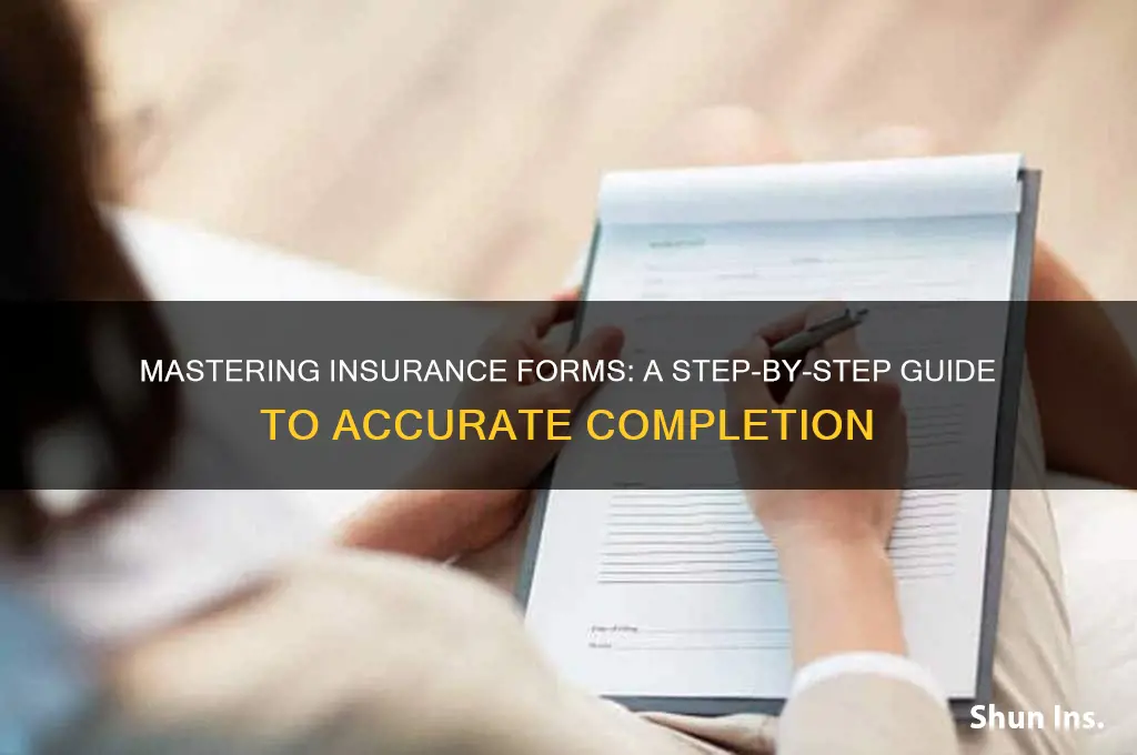 how to fill insurance form