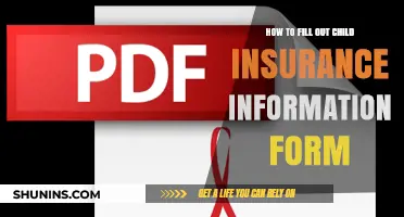 Step-by-Step Guide to Completing Your Child's Insurance Information Form