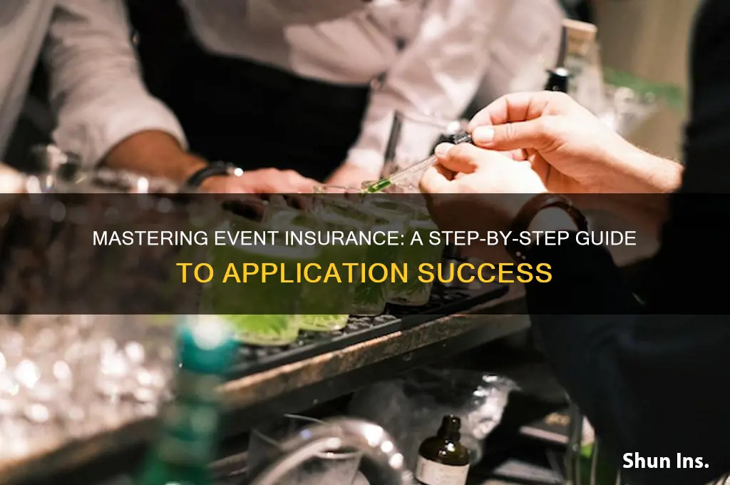 how to fill out event insurance application
