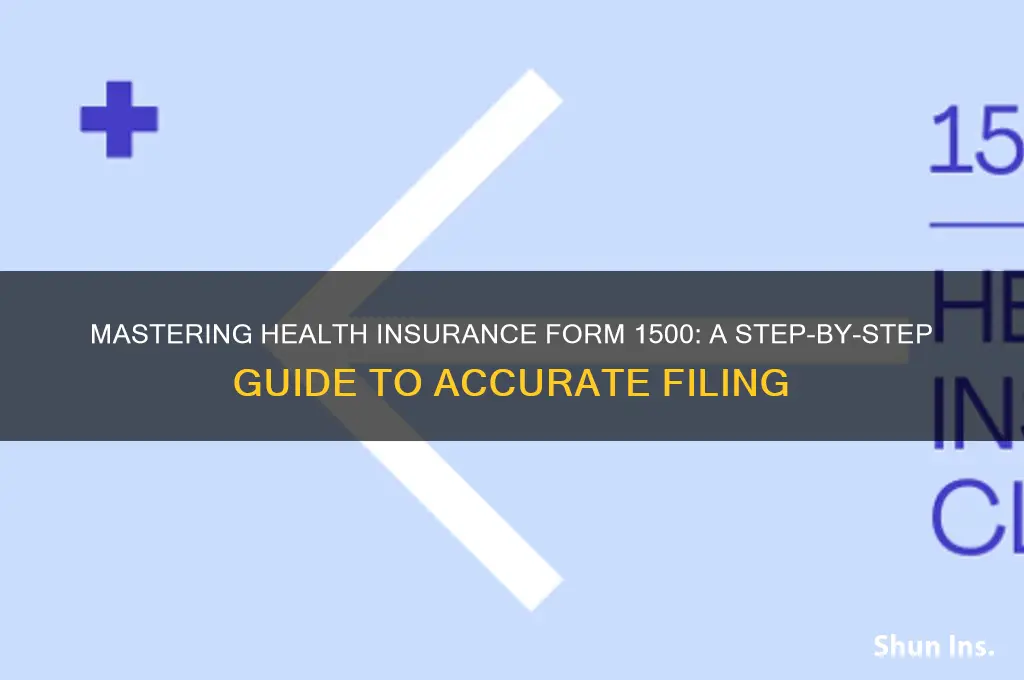 how to fill out health insurance form 1500