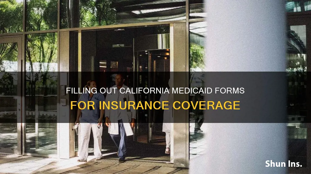how to fill out information from medicaid california for insurance