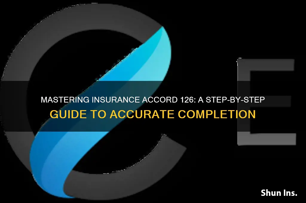 how to fill out insurance accord 126