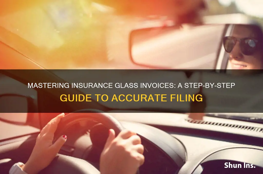 how to fill out insurance glass invoices