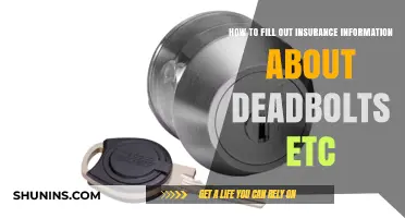 Securing Your Home: Filling Out Insurance Details for Deadbolts and Locks