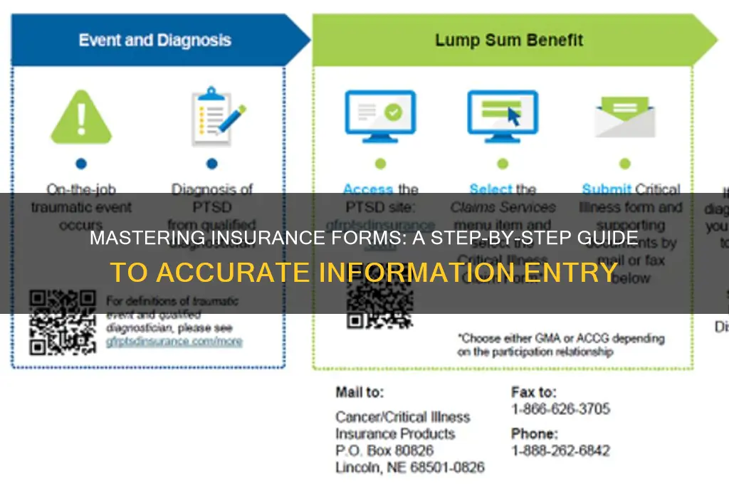how to fill out insurance information