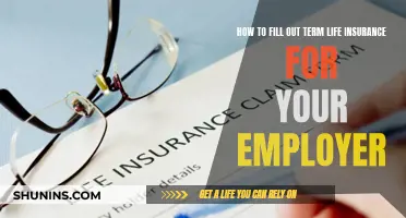 Term Life Insurance: Filling Out Forms for Your Employer