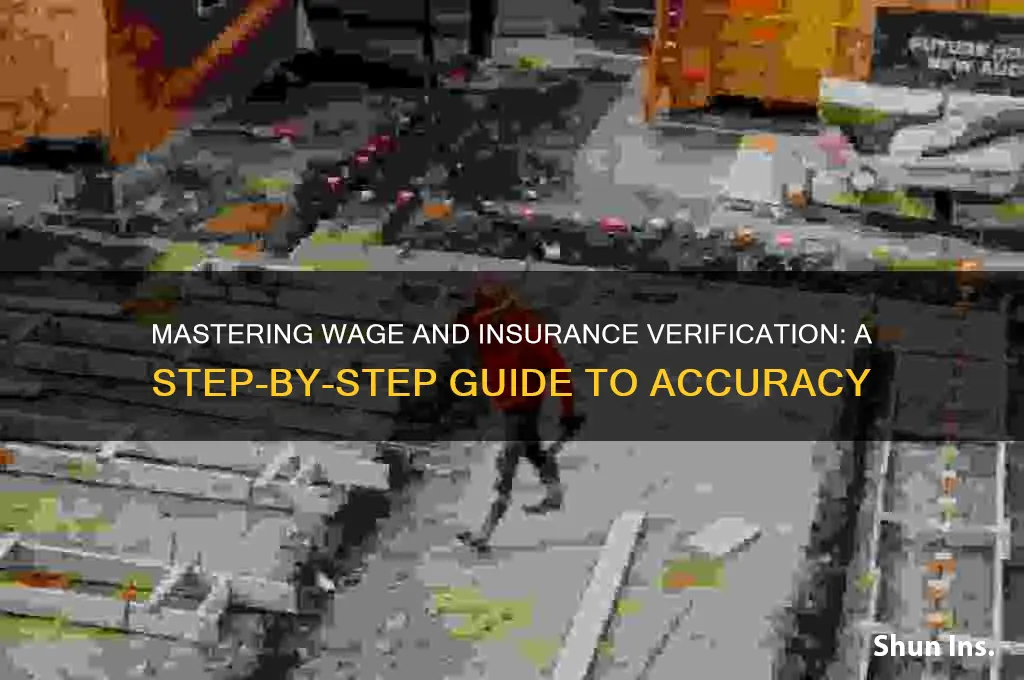 how to fill out wage and insurance verification
