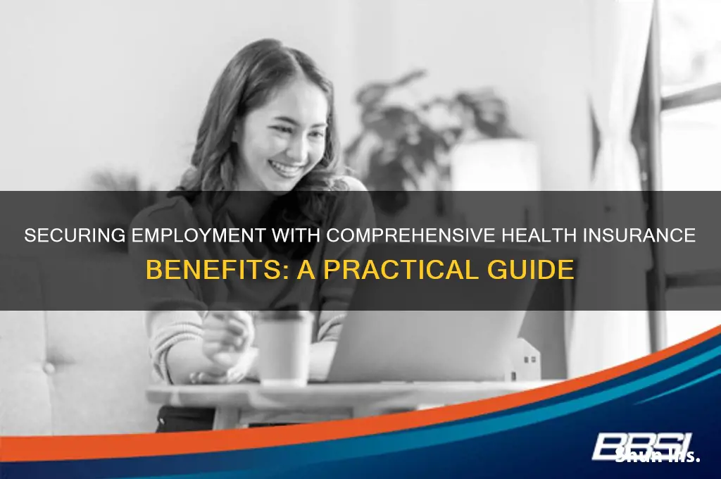 how to find a job with health insurance