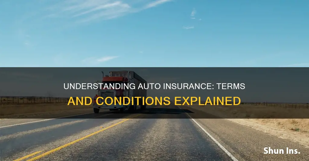 how to find auto insurance terms and conditions