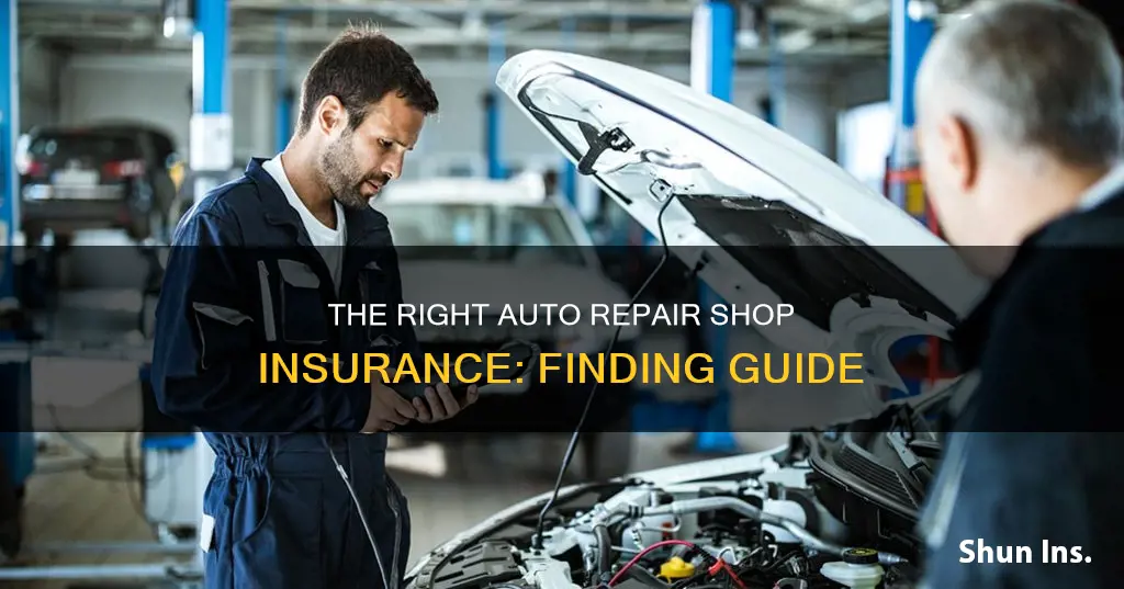 how to find auto repair shop insurance policy