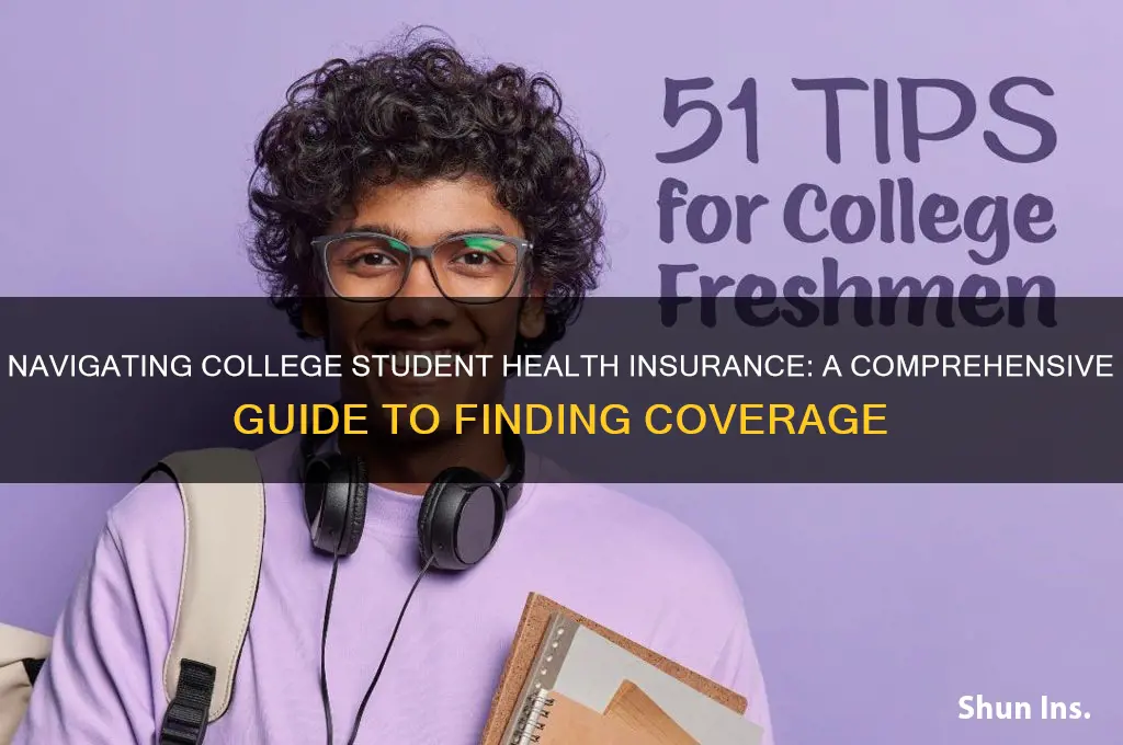 how to find college student health insurance