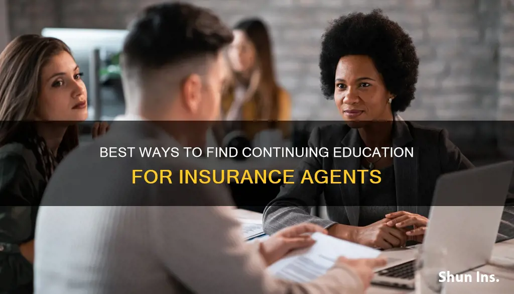 how to find continuing eduction for insurance agents