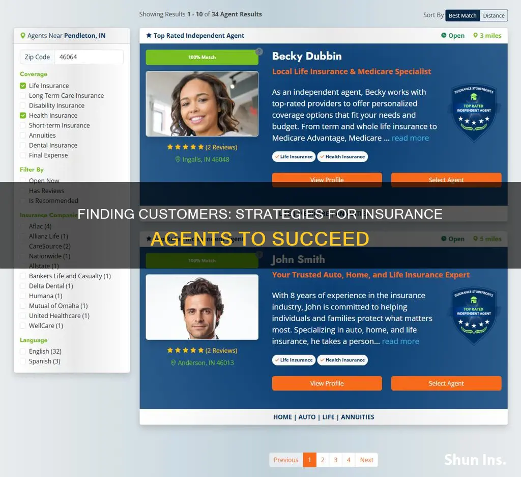 how to find customers as an insurance agent