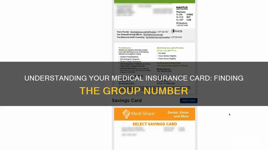 how to find group number on medical insurance card