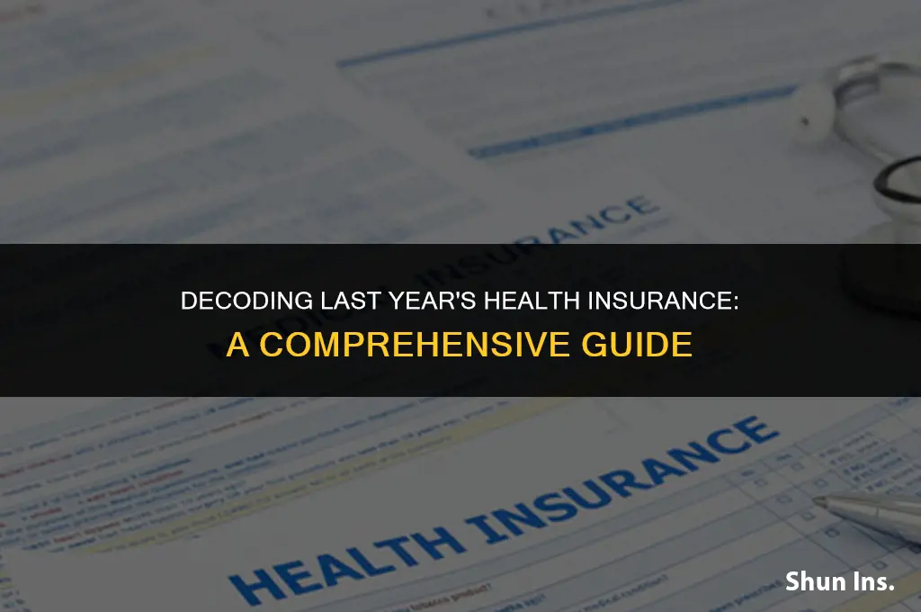 how to find health insurance info from last year