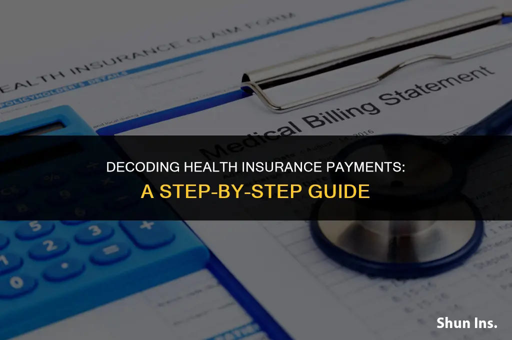 how to find health insurance payment by code
